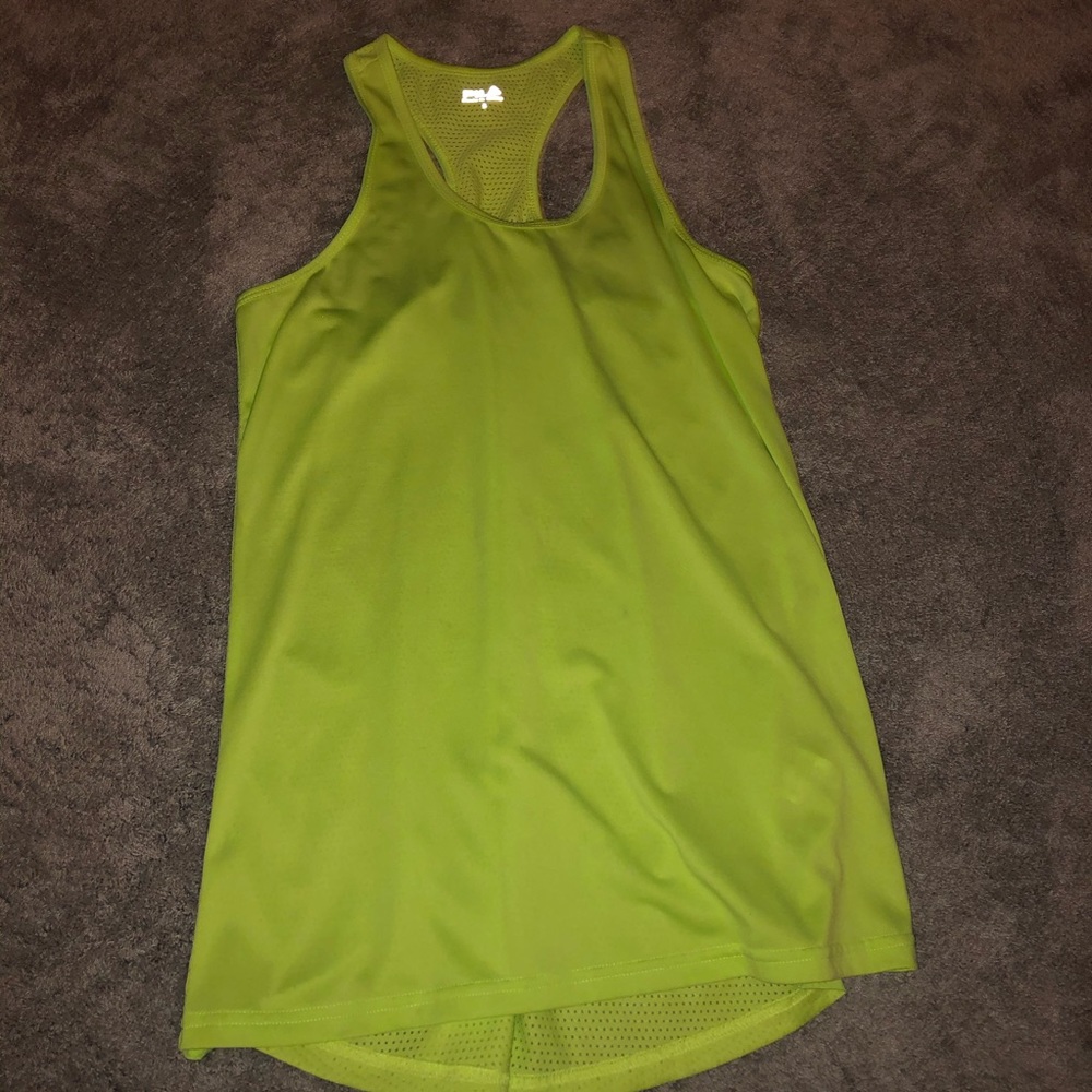 neon fila tank top